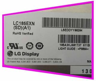 Atterrisseur 18,5 éclat de la couleur 300cd/m2 de la borne 16.7M du panneau LC185EXN-SCA1 30 de l'affichage à cristaux liquides TV de pouce