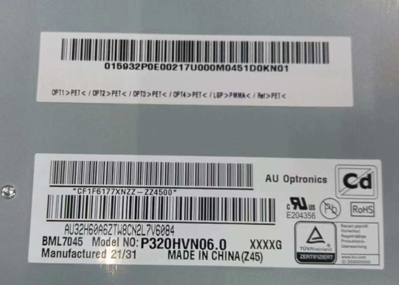 acheter AUO 32INCH Panneau LCD d'affichage numérique P320HVN06.0 1920*1080Pixels 69PPI 4000 1 Ratio de contraste online manufacture