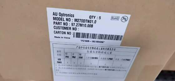 Un bon prix. Panneau d'affichage LCD AUO 27 pouces avec 2560x1440 pixels, luminosité de 350 cd/m² et connecteur 130 broches en ligne