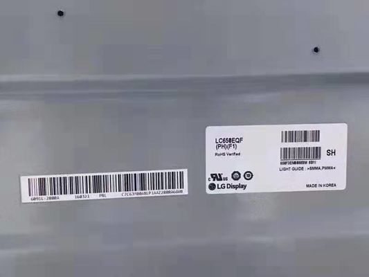 Écran LCD LG 65 pouces UHD 3840x2160 Pixels avec une luminosité de 450 cd/m² pour moniteur d'ordinateur et écran LCD de télévision