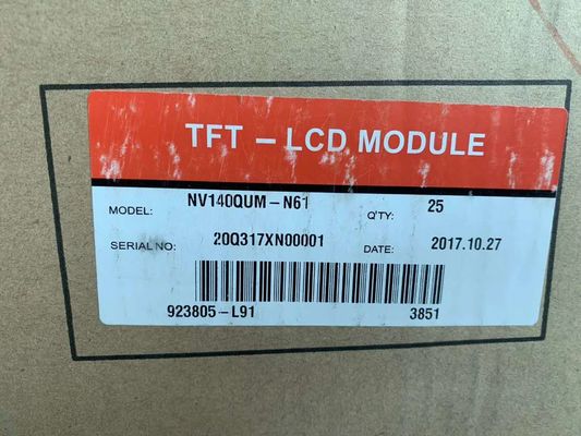 qualité BOE NV140QUM-N61 Affichage LCD de 14 pouces avec résolution UHD 3840x2160 400cd luminosité et connecteur 40 broches Usine